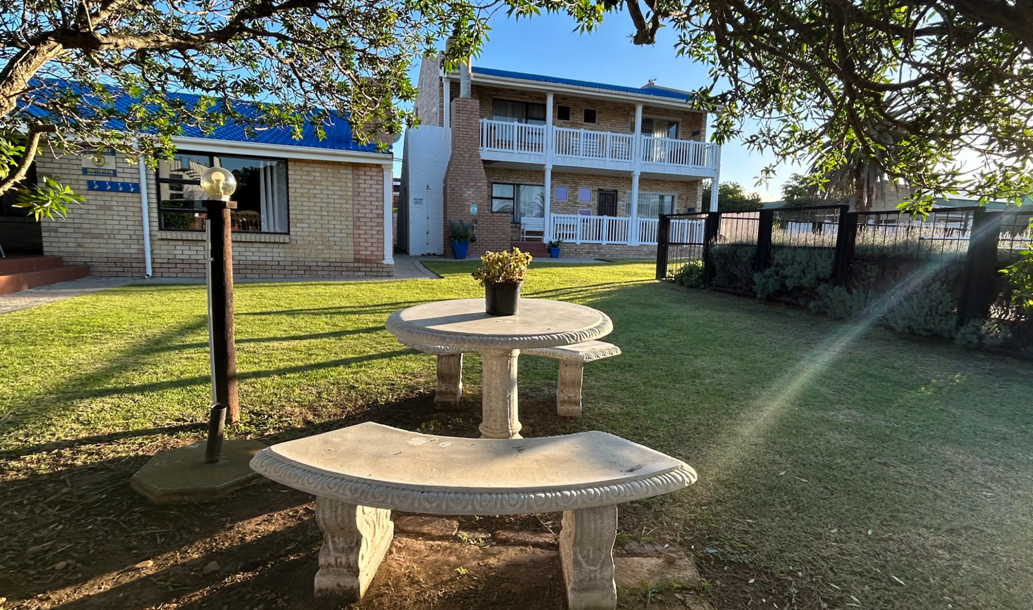 Garden seating area